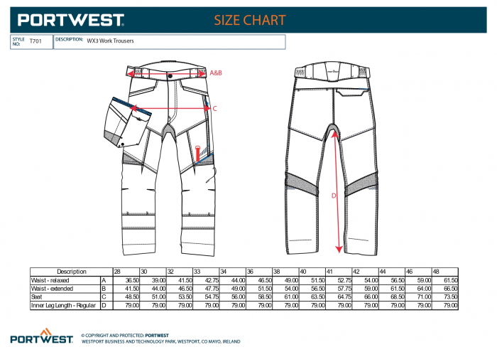Pantaloni Service WX3 - T701- Portwest [6]