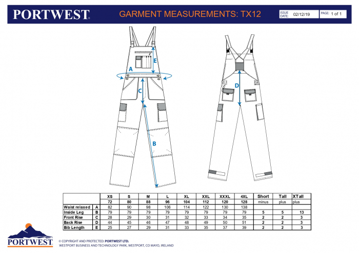 Salopeta cu Pieptar Portwest Texo Contrast - TX12- Portwest [5]