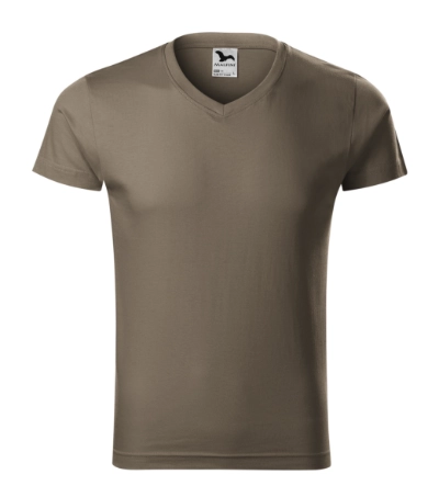 Tricou clasic pentru bărbaţi SLIM FIT V-NECK146 [11]