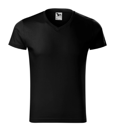 Tricou clasic pentru bărbaţi SLIM FIT V-NECK146 [4]