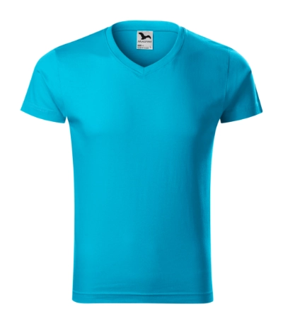 Tricou clasic pentru bărbaţi SLIM FIT V-NECK146 [12]