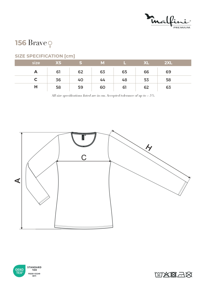 Tricou clasic pentru dama BRAVE156 [8]