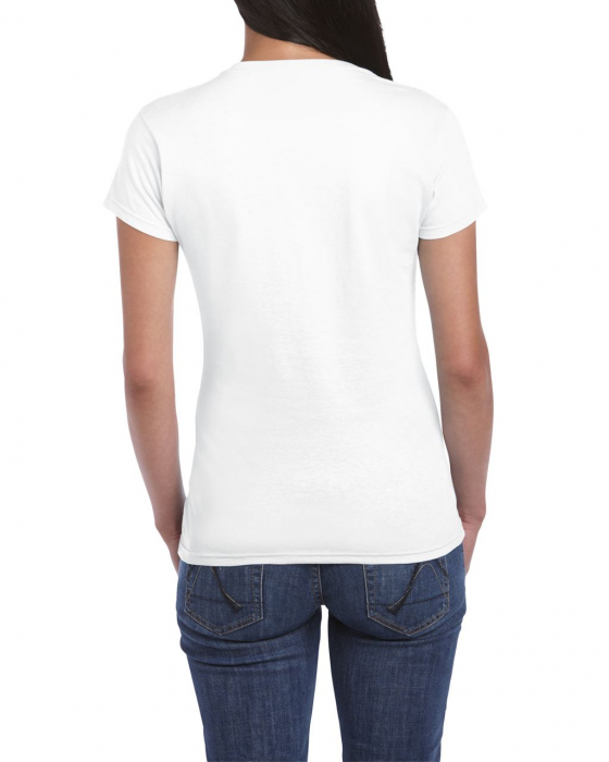 Tricou clasic pentru femei alb - GIL64000 SOFTSTYLE® [2]