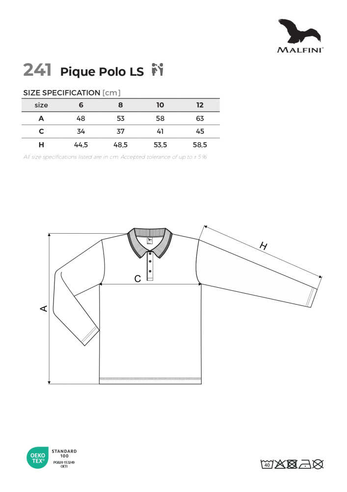 Tricou polo pentru copii PIQUE POLO LS241 [8]