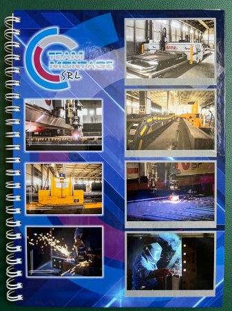 Agende nedatate - Agenda A4 nedatata 100% personalizata, cu spira