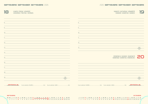 Agenda datata zilnic NEW KARACHI GOLD R460, 15 x 21 cm [3]