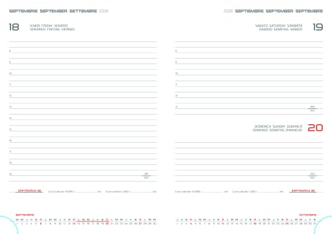 Agenda datata zilnic NEW KARACHI SILVER R460, 15 x 21 cm [1]