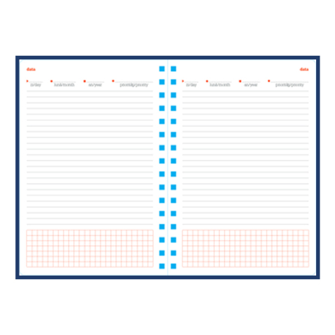 Agenda de lux nedatata Cometa cu spira, R479, 15 x 21 cm [4]