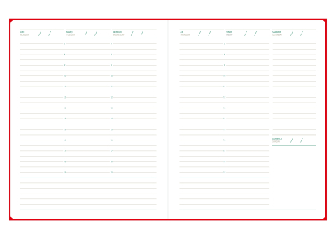 Agenda saptamanal nedatata Nubuk [3]