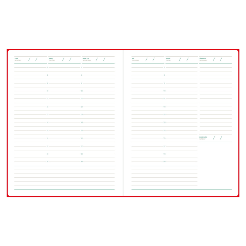 Agenda saptamanal nedatata True [7]