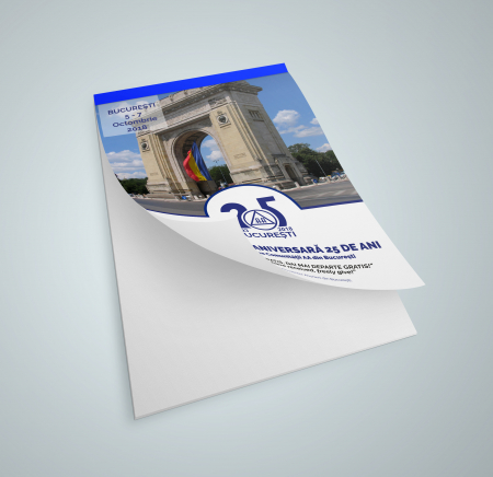 Hartie si articole din hartie - Bloc Notes A4 brosat personalizat - 50 file