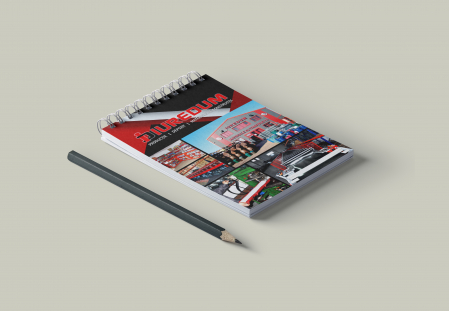 Hartie si articole din hartie - Bloc notes A6 cu spira personalizat - 50 file