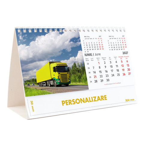 Calendar de birou Camioane, 12 file, CD [12]