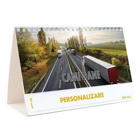Calendare de birou - Calendar de birou Camioane, 12 file, CD