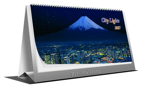 Calendare de birou - Calendar de birou CITY LIGHTS,  6 file, CT