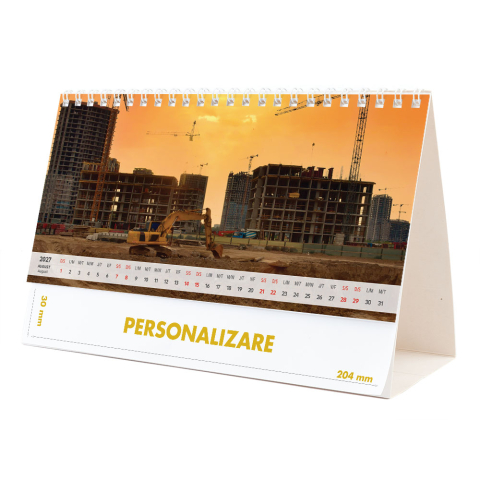 Calendar de birou Constructii, 12 file, CD [15]