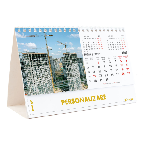 Calendar de birou Constructii, 12 file, CD [12]