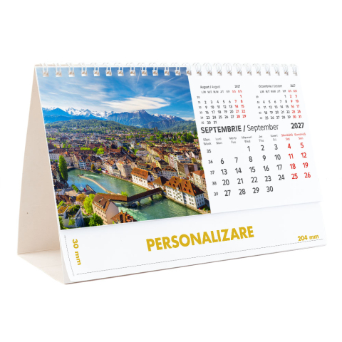 Calendar de birou Europa, 12 file, CD [18]