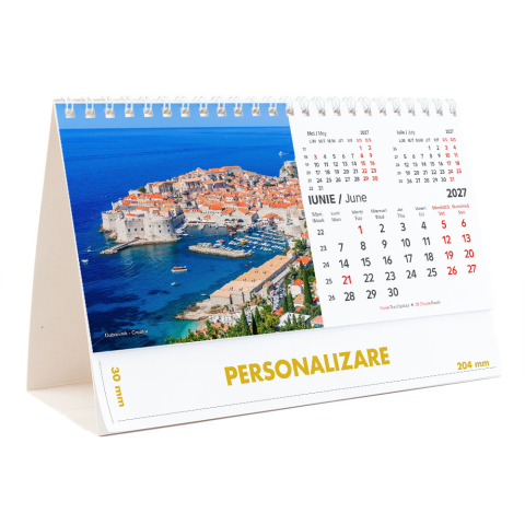 Calendar de birou Europa, 12 file, CD [12]