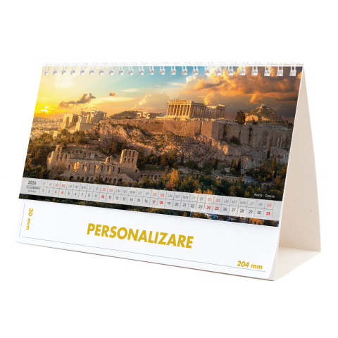 Calendar de birou Europa, 12 file, CD [19]
