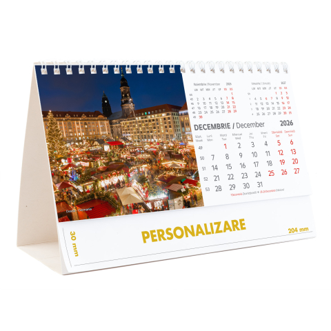 Calendar de birou Europa, 12 file, CD [24]