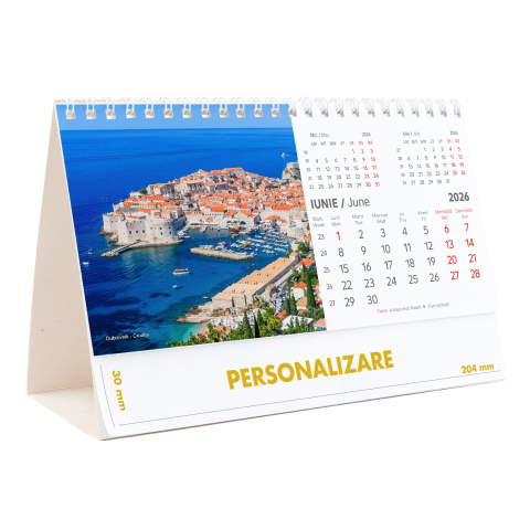 Calendar de birou Europa, 12 file, CD [12]
