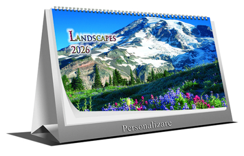 Calendare personalizate - Calendar de birou Landscapes,6 file, CT