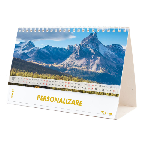 Calendar de birou Munti, 12 file, CD [13]