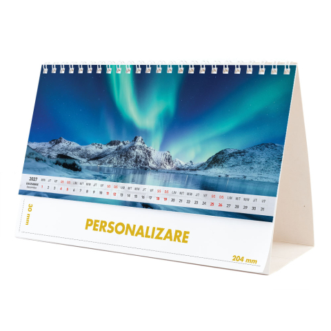 Calendar de birou Munti, 12 file, CD [23]