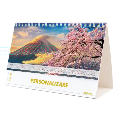 Calendar de birou Munti, 12 file, CD [8]