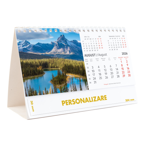 Calendar de birou Munti, 12 file, CD [17]