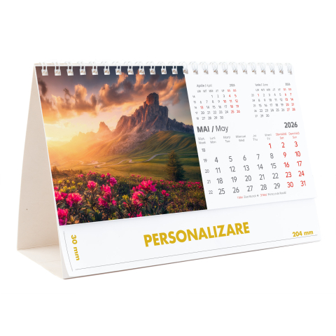 Calendar de birou Munti, 12 file, CD [11]