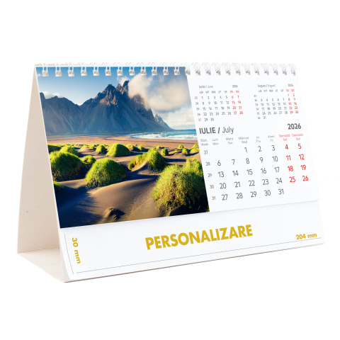 Calendar de birou Munti, 12 file, CD [15]
