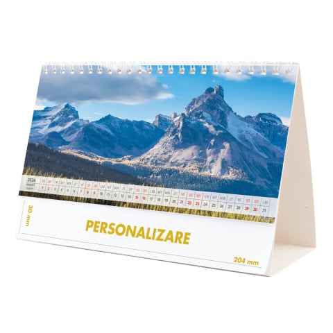 Calendar de birou Munti, 12 file, CD [16]