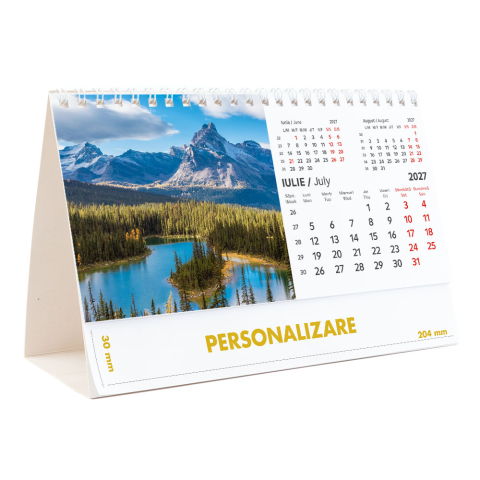 Calendar de birou Munti, 12 file, CD [14]