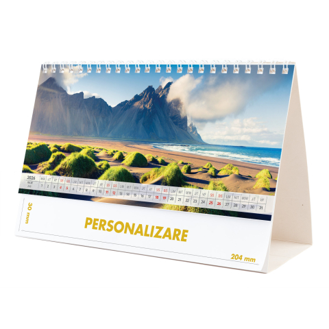 Calendar de birou Munti, 12 file, CD [14]