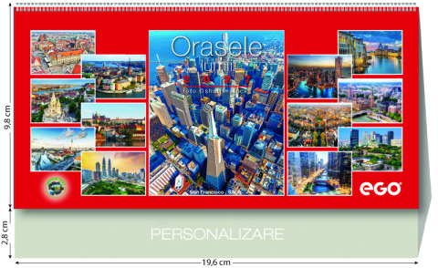 Calendare personalizate - Calendar de birou Orasele Lumii, CA