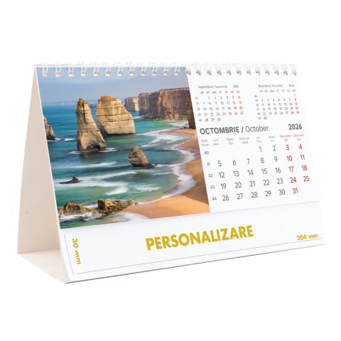 Calendar de birou Peisaje, 12 file, CD [20]