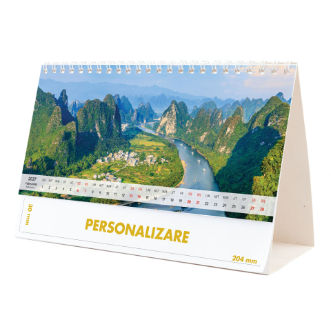 Calendar de birou Peisaje, 12 file, CD [3]