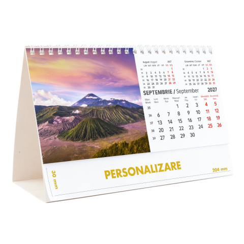 Calendar de birou Peisaje, 12 file, CD [18]