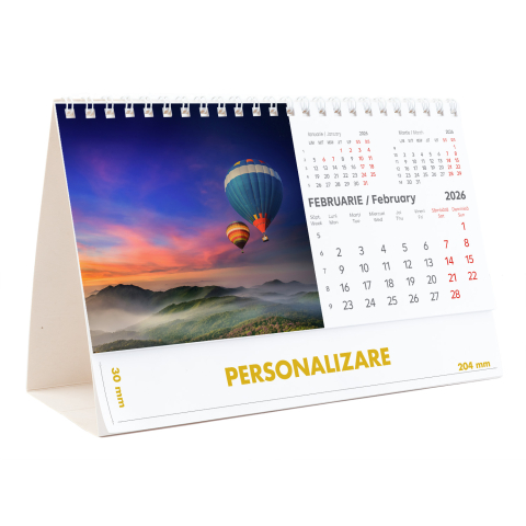 Calendar de birou Peisaje, 12 file, CD [4]