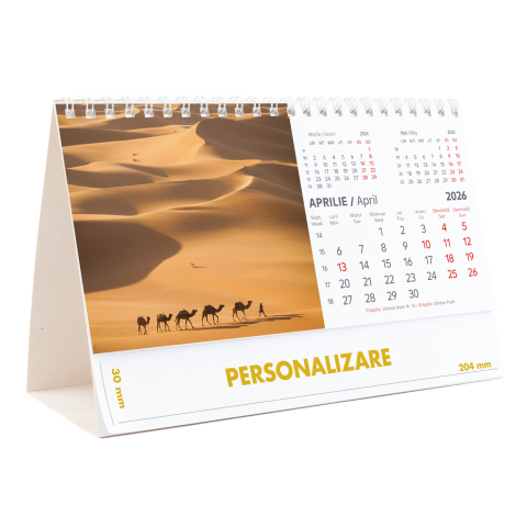 Calendar de birou Peisaje, 12 file, CD [8]