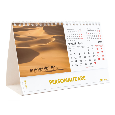 Calendar de birou Peisaje, 12 file, CD [8]