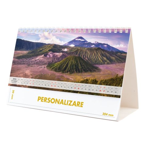 Calendar de birou Peisaje, 12 file, CD [17]
