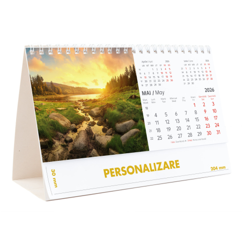Calendar de birou Peisaje, 12 file, CD [10]