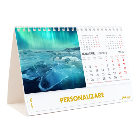 Calendar de birou Peisaje, 12 file, CD [2]