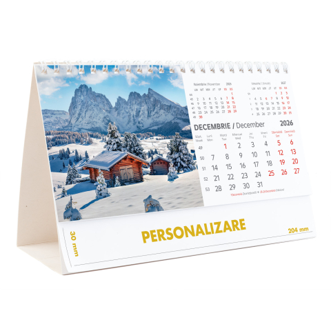 Calendar de birou Peisaje, 12 file, CD [24]