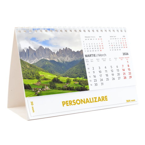 Calendar de birou Peisaje, 12 file, CD [6]