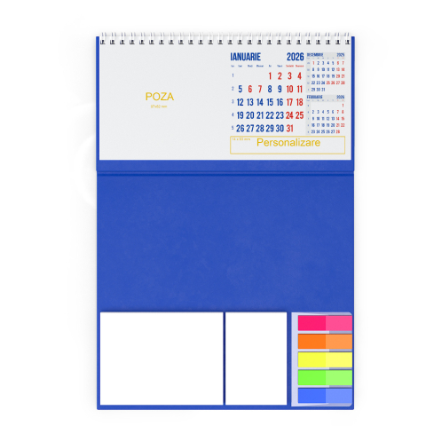 Calendar de birou personalizat, notite, Clasic2 [4]