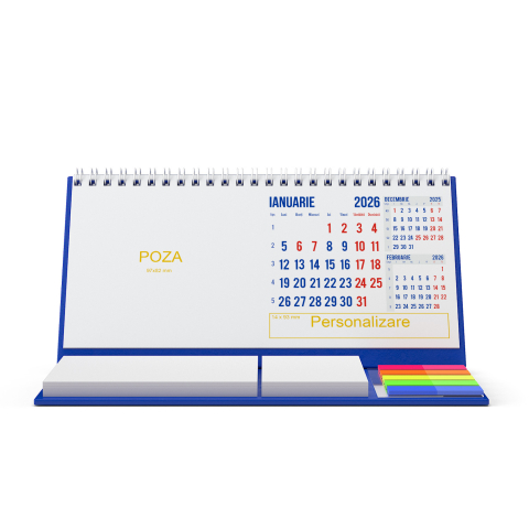 Calendare personalizate - Calendar de birou personalizat, notite, Clasic2
